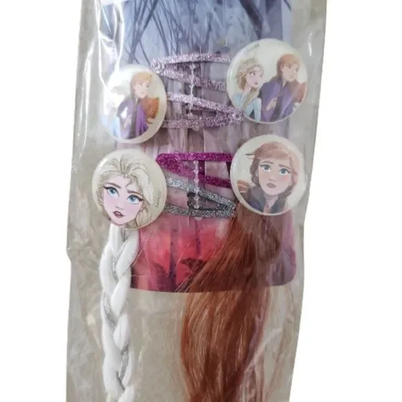Disney Frozen Salon Bow and Snap Clips NWT - Picture 4 of 4